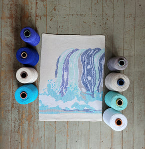 Hand-woven waterfall tea towel